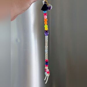 Colorful Beaded "Time To Read" Bookmark